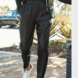 Fabletics Vegan Leather Jogger Tall